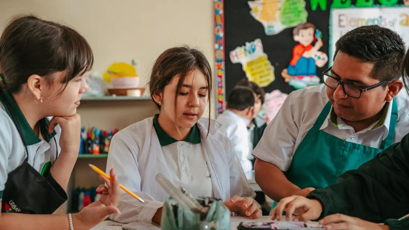 Taller de arte en la Primaria de Saint Patrick’s
